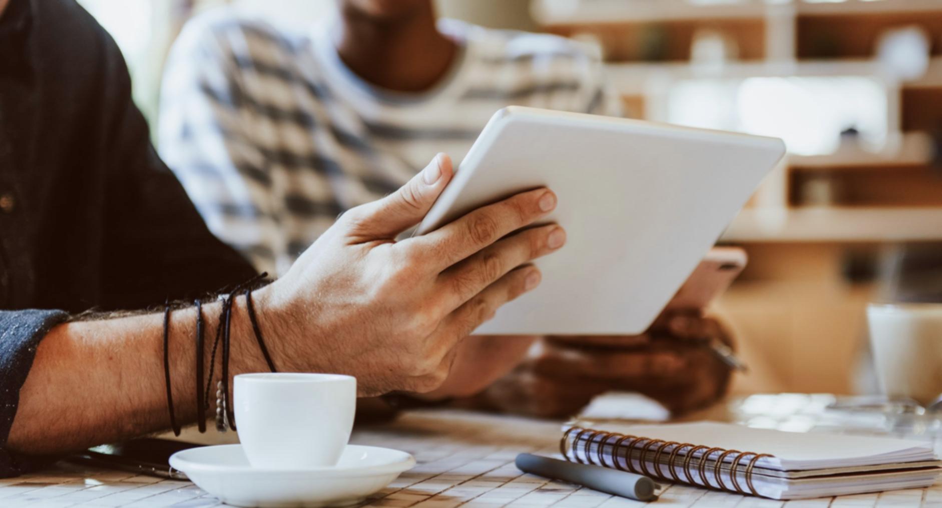 Team collaboration workspace with financial analysis tools